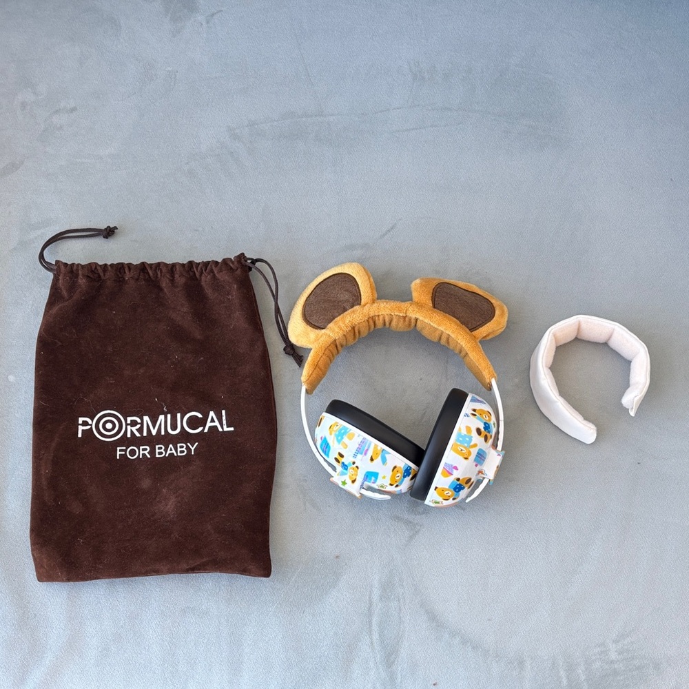 PorMucal Baby Protective Headphones with Bear Ears